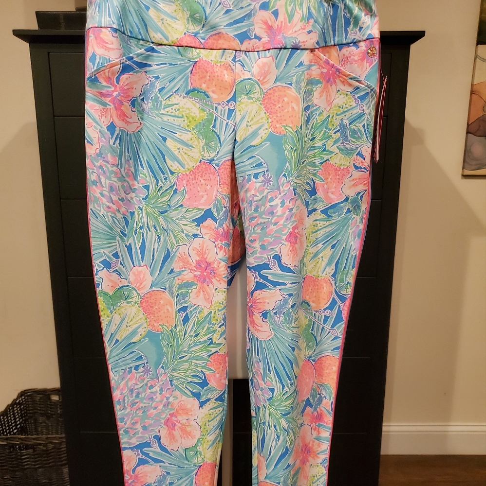 Lilly Pulitzer Colorful Floral Ankle Pants